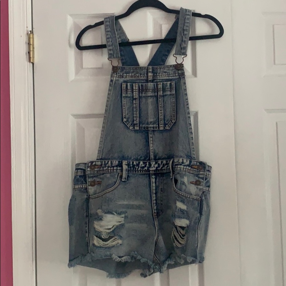 Forever 21 denim overalls